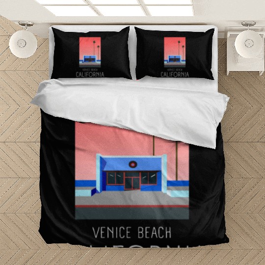 Retro Venice Beach California Bedding Sets