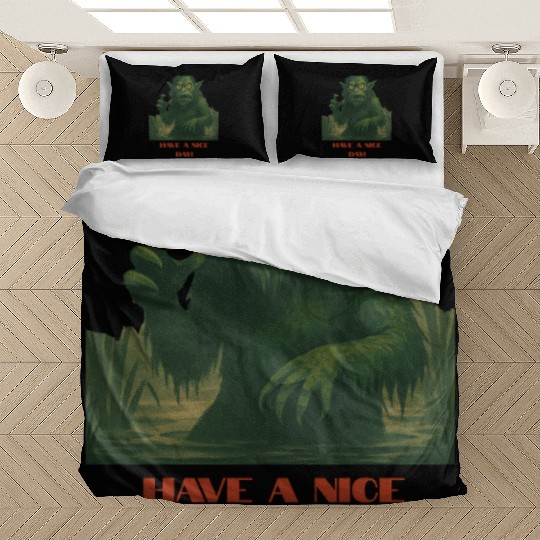 Have a Nice Day – Funny Monster Swamp Art Bedding Sets