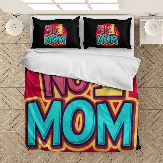 Number 1 Mom - Colorful & Loving Mother's Day Bedding Sets