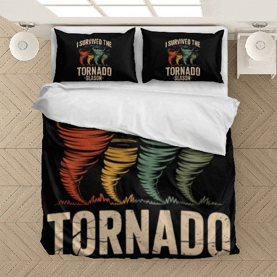 I Survived The Tornado Season Meteorology Storm Bedding Sets