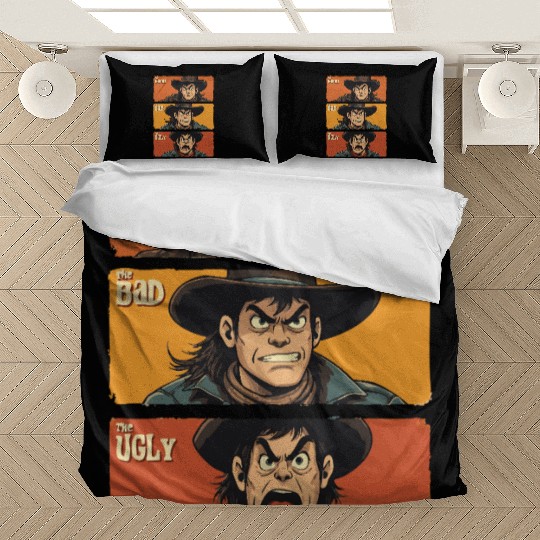 The Good The Bad The Ugly Cowboy Art Bedding Sets