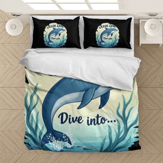 Playful dolphins Bedding Sets