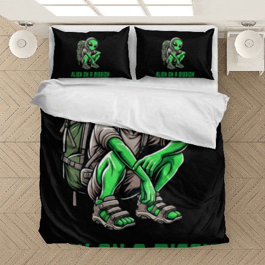 Alien On Mission Bedding Sets