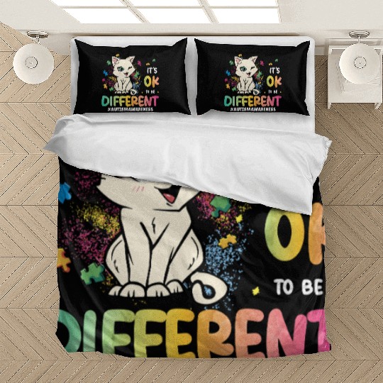 Support Autistic Adults Kids Autism Different Cat Bedding Sets
