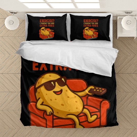 Funny Couch Potato Quote for Weekend Relaxation Lo Bedding Sets
