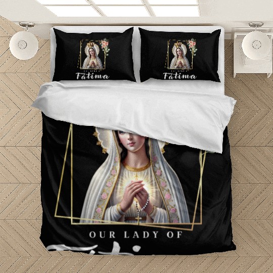 Our Lady of Fatima Mother Mary Saint Catholic Bedding Sets