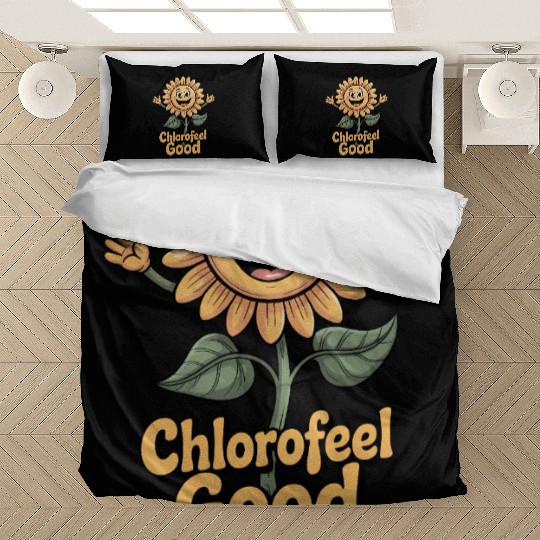 Chlorofeel Good Funny Plant Biology Teacher Bedding Sets