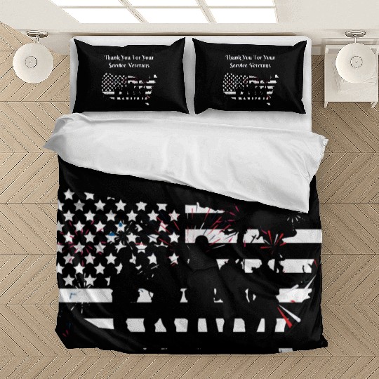 Thank You For Your Service Veterans day US Army Bedding Sets