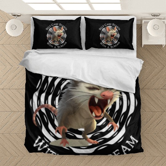 Self Care Starts with a Scream – Unhinged and Loud Bedding Sets