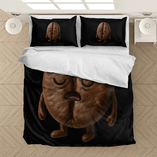 Sleepy Coffee Bean Funny Design Bedding Sets