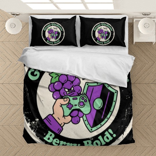 Grape Gladiator Berry Bold Gamer Bedding Sets