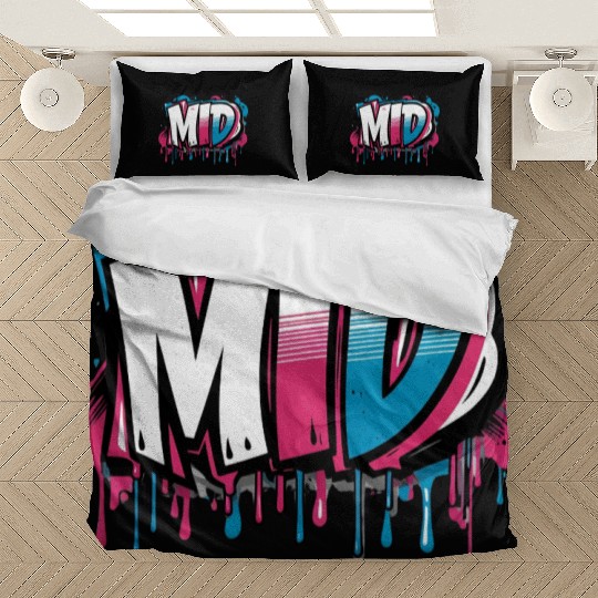 MID Graffiti Bedding Sets – Funny Gen Z Slang Design