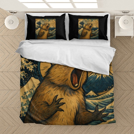 The Great Scream off Kanagawa – Marmot Overboard Bedding Sets