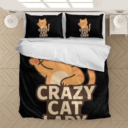Crazy Cat Lady – Cute Cat Lover Design Bedding Sets