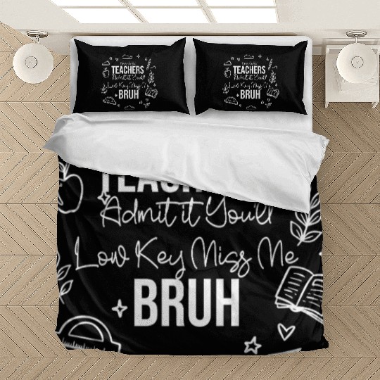 Bruh We Out – Funny Students Graduation Quote Bedding Sets