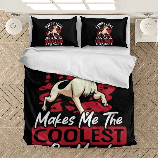 Puppy Love the Coolest Dog Mom! My Mom Is Cool Dog Bedding Sets