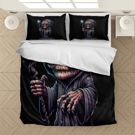 Cosmic Skull Wizard – Creepy Arcane Sorcerer Bedding Sets