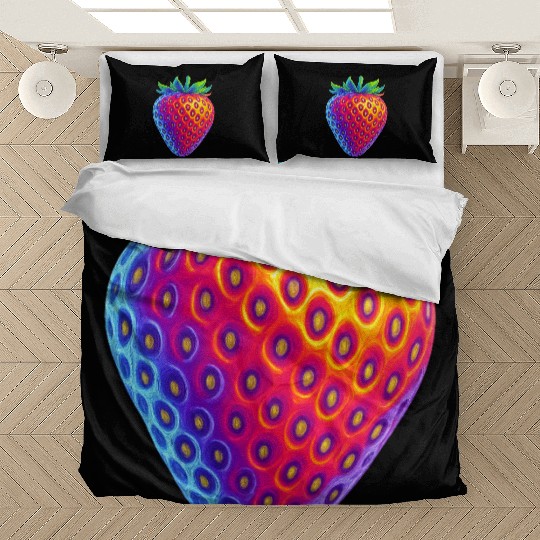 Neon strawberry Bedding Sets