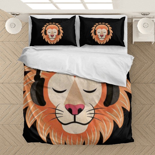 Bass the Vinyl Lion Bedding Sets