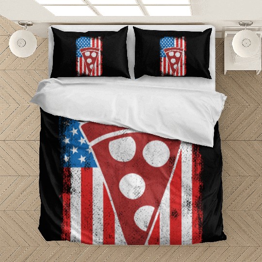 4th Of July US Pizza Bedding Sets