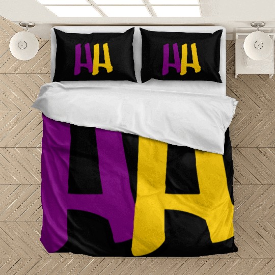 HH Logo – Old School Vibes in Purple & Gold Bedding Sets