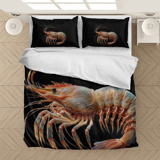 Ocean Elegance : The Grace of a Shrimp Bedding Sets