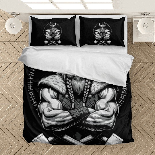 Viking Warrior Man Odin Thor Norman Walhalla Bedding Sets