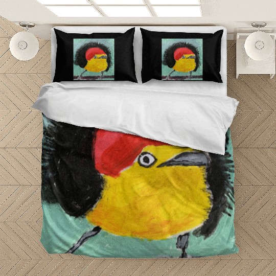 Wire tailed Manakin Painting Bedding Sets