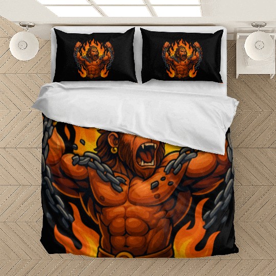 Chain-Breaking Warrior – Symbol of Strength Bedding Sets