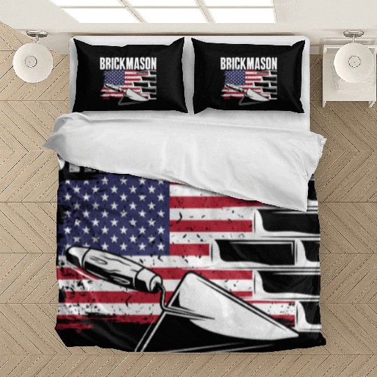 Bricklayer Brickmason American Pride Bedding Sets