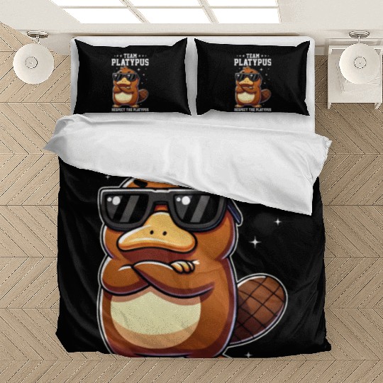 Funny Team Platypus Respect The Platypus Cool Bedding Sets