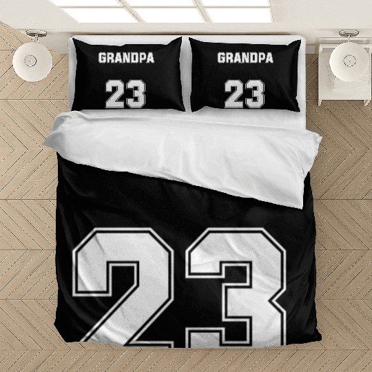 funny grandpa basketball father's day basket lover Bedding Sets