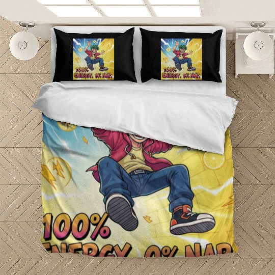 Lemon Bolt No Sleep. Just Zaps Bedding Sets