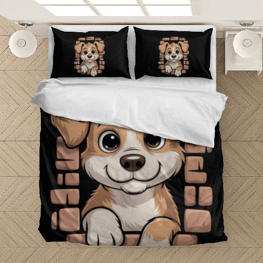 Cute Dog With Big Eyes Bedding Sets