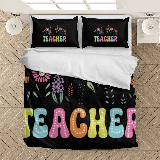 Teacher Flower Floral Dalmatian Dots Bedding Sets