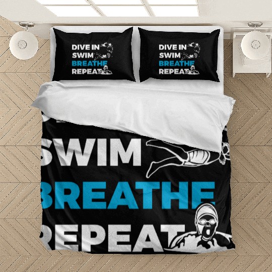 Dive In Swim Breathe Repeat Bedding Sets