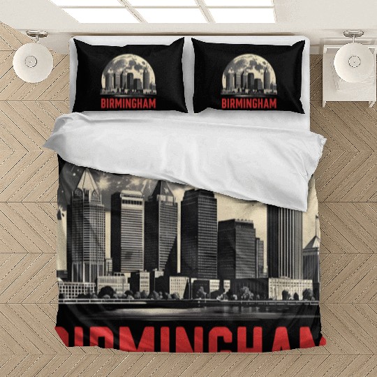 Birmingham City Albm Skyline Full Moon Bedding Sets