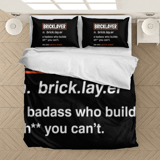 Bricklayer Definition Genius Wizard Humor Bedding Sets