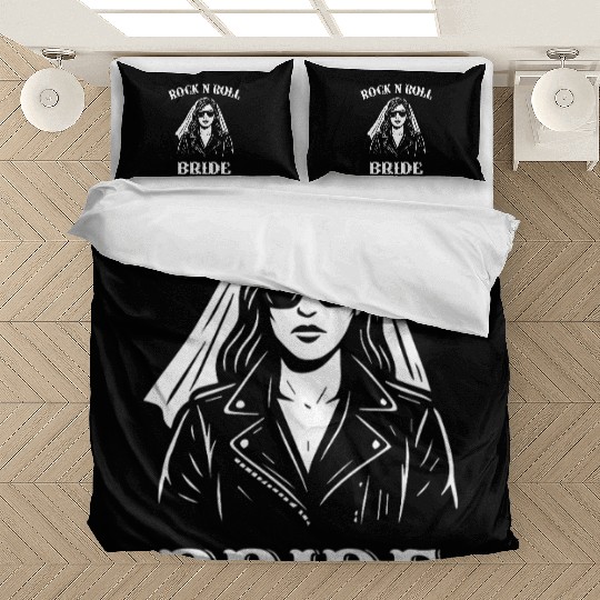 Rock N Roll Bride Graphic Bedding Sets