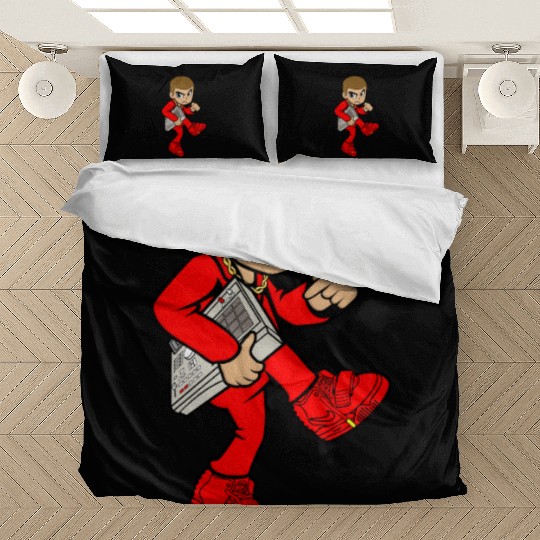beat music dope character Bedding Sets