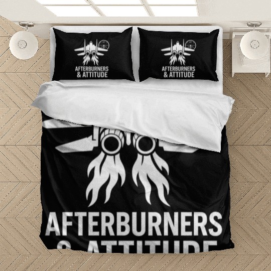 Afterburners and Attitude air force pilot Bedding Sets