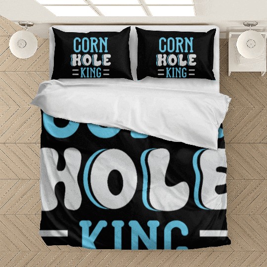 Cornhole King Distressed Badge Bedding Sets