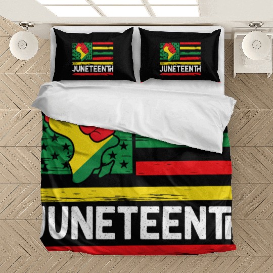Freedom Day Juneteenth Black And Proud Bedding Sets