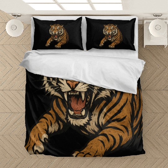 Fierce Tiger Graphic Men's Bedding Sets – Bold and Wild