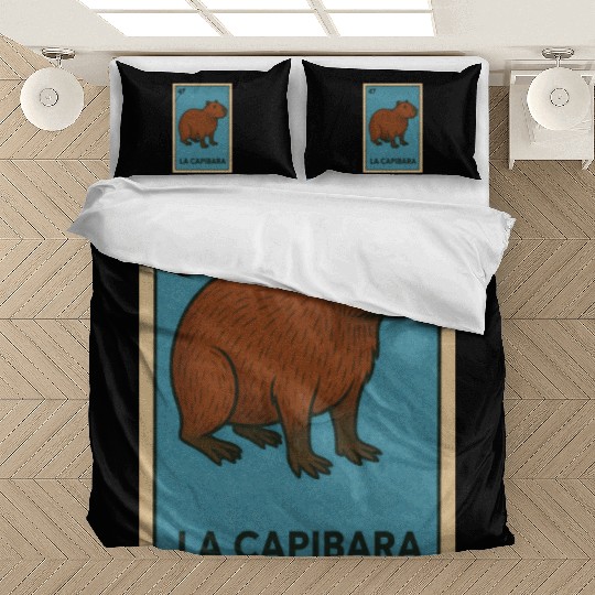 LA CAPIBARA - THE CAPYBARA - LOTERÍA CARD Bedding Sets