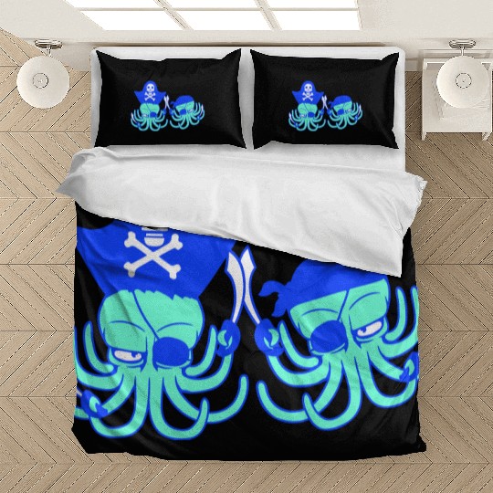 Two octopus pirate sailing crew captain privateer Bedding Sets