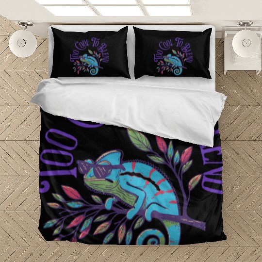 Too Cool to Blend – Chameleon Attitude Bedding Sets