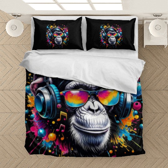 Monkey Beats Bedding Sets