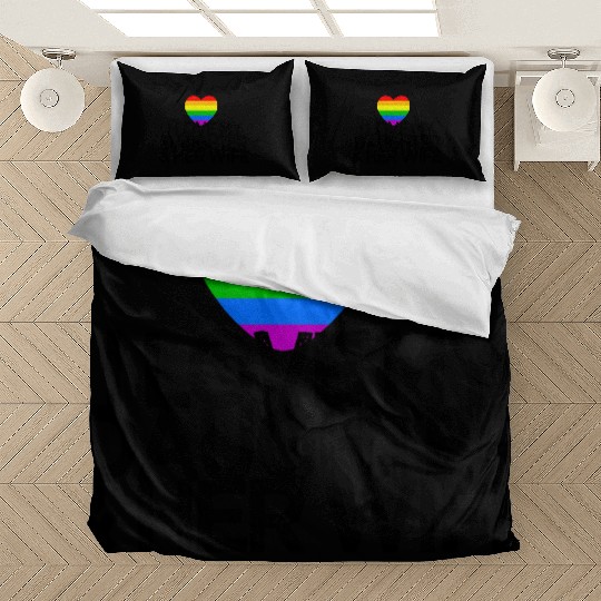 I love my daughter & her wife LGBTQ ally parent Bedding Sets