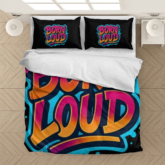 Born Loud – Graffiti Power Statement Bedding Sets